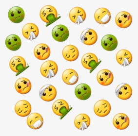 Transparent Sick Emoji Png - Fever Sick Emoji, Png Download, Free Download