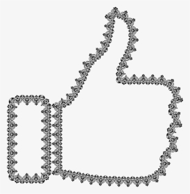 Vintage Frame Extended Thumbs Up Clip Arts - Vector Thumbs Up Png, Transparent Png, Free Download