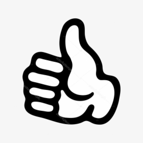 Thumbs Up Thub Icon Vector Stock Illustration Transparent - Vector Graphics, HD Png Download, Free Download