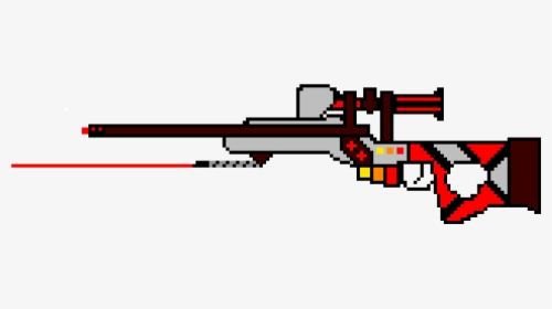 Pixel Art Sniper Rifle, HD Png Download, Free Download