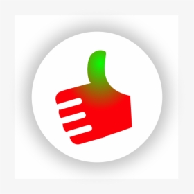 Thumb Up Red-green Clipart - Graphic Design, HD Png Download, Free Download