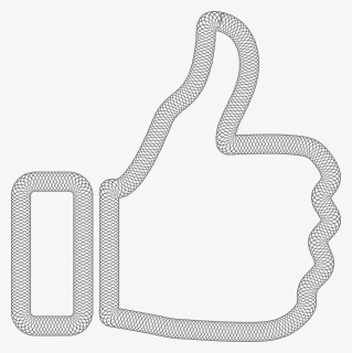 Line,thumb,thumb Signal - Silver Thumbs Up Icon, HD Png Download, Free Download