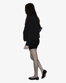 Clip Art Business Woman Walking - People Walking Png Side View, Transparent Png, Free Download