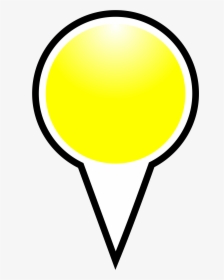 Squat Marker Yellow Clip Arts - Place Marker Pointer Png, Transparent Png, Free Download