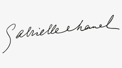Transparent Chanel Logo White Png - Firma Di Coco Chanel, Png Download, Free Download