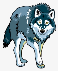 Clip Art Royalty Free Stock Gray Wolf Coyote Clip Art - Transparent Wolf Cartoon Png, Png Download, Free Download