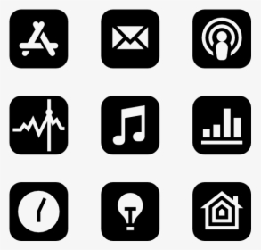 Apple Logos - Adobe Icon Png Black, Transparent Png, Free Download