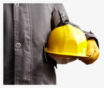 A Construction Worker Holding A Hard Hat - Safety In Construction Worker, HD Png Download, Free Download