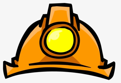 Clip Art Miners Helmet Club Penguin - Club Penguin Miner Hat, HD Png Download, Free Download