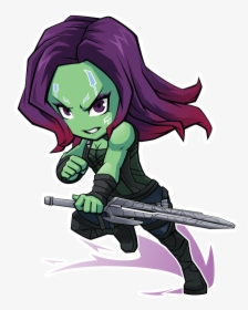 Fa Gog Gamora By Https - Chibi Guardians Of The Galaxy, HD Png Download, Free Download