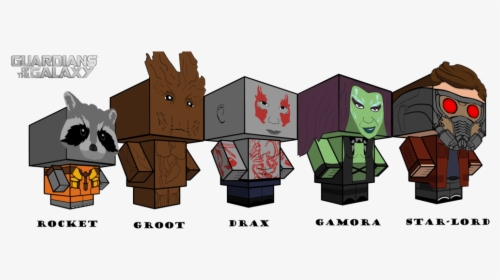 Guardians Of The Galaxy Papercraft, HD Png Download, Free Download