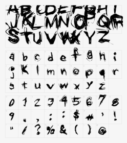 Clip Art Grungy Fonts - Grunge Fonts, HD Png Download, Free Download