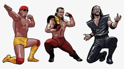 Hulk Hogan, Shawn Michaels, And The Undertaker - Shawn Michaels Cartoon, HD Png Download, Free Download