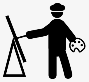 Painter Painting - Painting Png Icon, Transparent Png, Free Download
