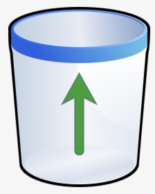 Undelete, Bin, Trashcan, Can, Green, Arrow - Animated Trash Png, Transparent Png, Free Download
