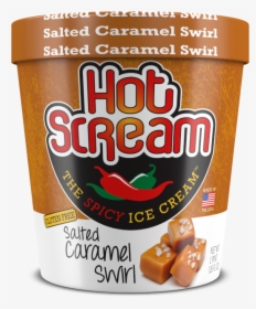 Salted Caramel Swirl Ice Cream - Ice Cream, HD Png Download, Free Download