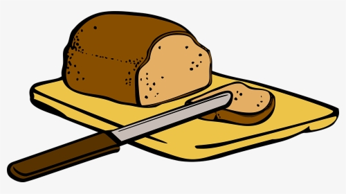Bread And Knife Clipart, HD Png Download, Free Download