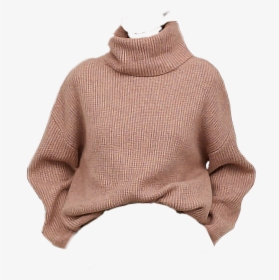 #sweater #pink #soft #clothes #clothing #clothespng - Oversize Turtleneck Sweater H&m, Transparent Png, Free Download