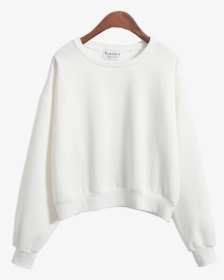 Sweater - Transparent Plain White Sweater, HD Png Download, Free Download