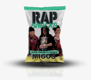 Rap Snacks Migos Sour Cream With A Dab Of Ranch - Rap Snacks Migos, HD Png Download, Free Download