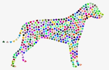 Dog Hearts Silhouette Prismatic Clip Arts - Cruelty Dog Free Logo, HD Png Download, Free Download