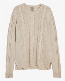 Cable Knit Sweater Transparent, HD Png Download - kindpng
