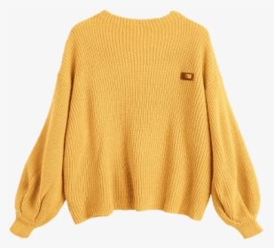 Yellow Knitted Sweater, HD Png Download, Free Download