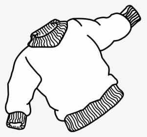 Lineart Clip Arts - Sweater Line Art, HD Png Download, Free Download