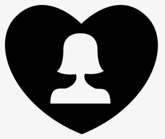 Woman Upper Silhouette In A Heart - Silueta Mujer Con Corazon, HD Png Download, Free Download