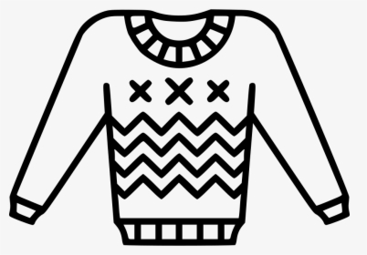 Sweater - Sweater Drawing Black And White, HD Png Download, Free Download