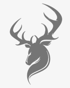 White Deer Silhouette Png Download - Deer Logo Png, Transparent Png, Free Download