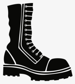 Walking Shoe,monochrome Photography,boot - Boot Silhouette Clip Art, HD Png Download, Free Download