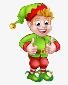 Christmas Elf Png Transparent Background - Cartoon Christmas Elf, Png Download, Free Download