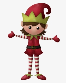 Female Clipart Christmas Elf, HD Png Download, Free Download