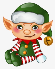 Christmas Elf Clip Art - Transparent Background Christmas Gingerbread Clipart, HD Png Download, Free Download