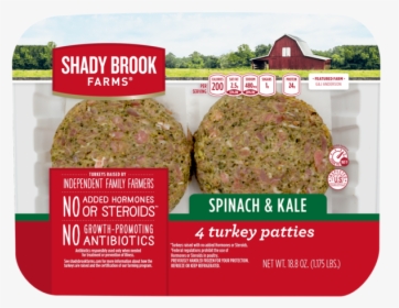 Shady Brook Spinach And Kale Turkey Burgers, HD Png Download, Free Download