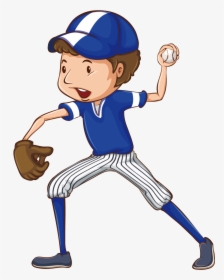 Baseball Player Cartoon - Los Jugadores Del Beisbol, HD Png Download, Free Download