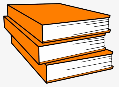 Books Pile Orange - English And Maths Books, HD Png Download, Free Download