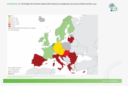 Antimicrobial Resistance Surveillance In Europe 2016, HD Png Download, Free Download