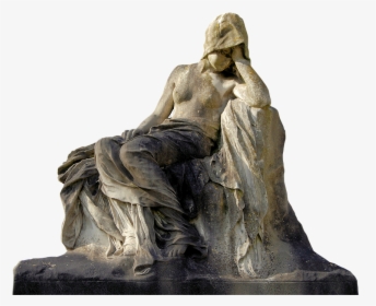 Statue, Cemetery, Stone, Old, Graveyard, Woman - Old Statue Png, Transparent Png, Free Download