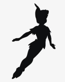 Disney Peter Pan Silhouette Clipart , Png Download - Flying Peter Pan Silhouette, Transparent Png, Free Download