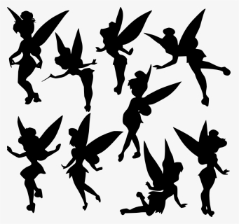 Peter Pan Tinker Bell Png - Silhouette Tinkerbell Clipart, Transparent Png, Free Download