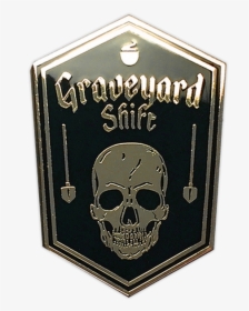 Graveyard Shift Enamel Pin By Seventh - Emblem, HD Png Download, Free Download