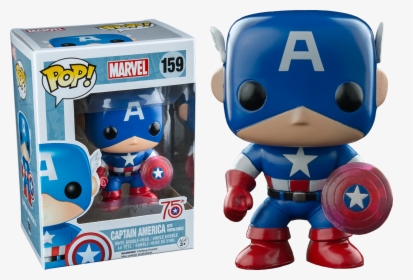 Captain America With Photon Shield 75th Anniversary - Marvel Captain America Funko Pop, HD Png Download, Free Download