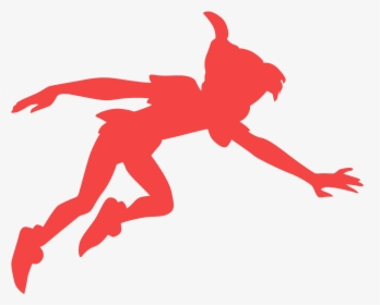Peter Pan Silhouette Green, HD Png Download, Free Download