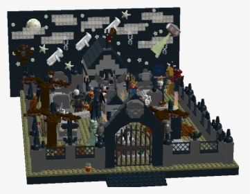 Modular Graveyard Haloween1 - Lego Halloween Cemetery Moc, HD Png Download, Free Download