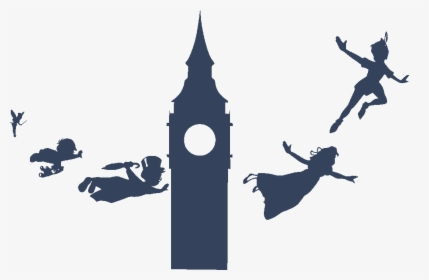 Peter Pan Silhouette Png - Silhouette Peter Pan Clipart, Transparent Png, Free Download