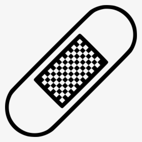 Bandage Plaster Wound Protect - Bandage Icon Black And White, HD Png Download, Free Download