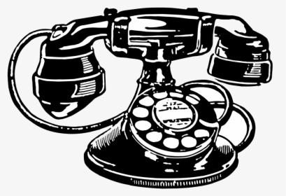Retrotelephone - Vintage Telephone Illustration Png, Transparent Png, Free Download