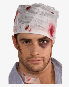 Bloody Head Bandage - Bandage On The Head, HD Png Download, Free Download